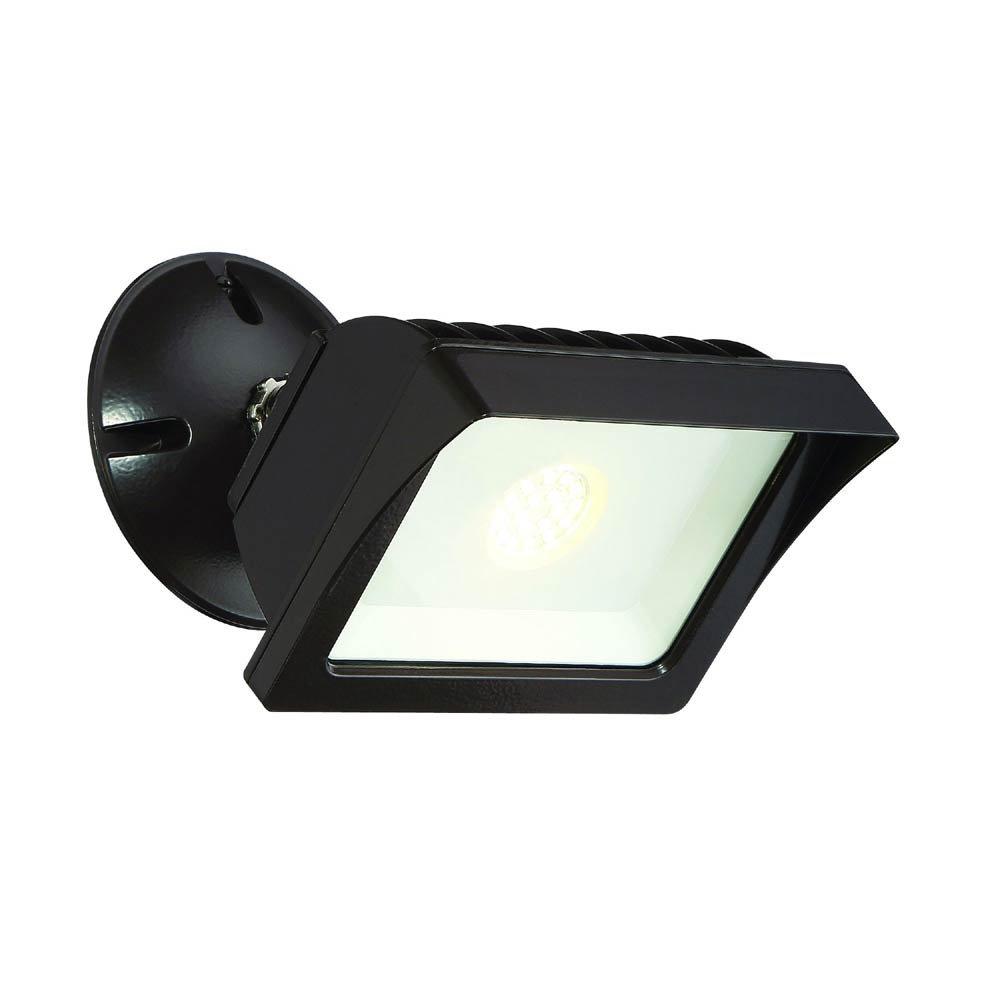 EnviroLite®
                                
                                6-3/25 in. 20W 120V 1-Light Integrated LED Adjustable Single Head Flood Light in Bronze
