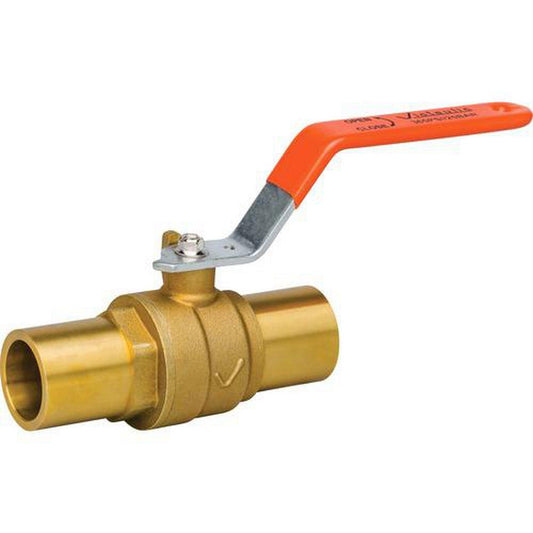 Victaulic QuickVic™ SD Installation-Ready™ Series P89 1 in. Brass Full Port Plain End Ball Valve