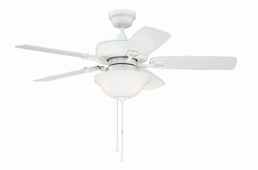 Craftmade Twist N Click 52" Ceiling Fan in White