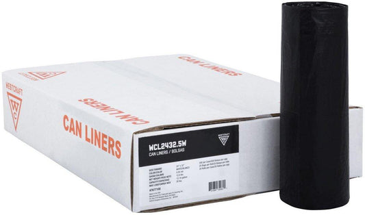 36 x 48 in. 14mic Can Liner in Black (Case of 250)
