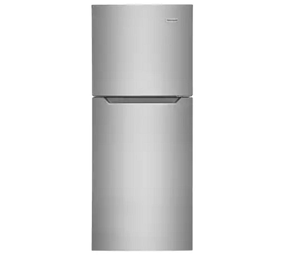 12 cu. ft. Top Mount Freezer Refrigerator in Brushed Steel