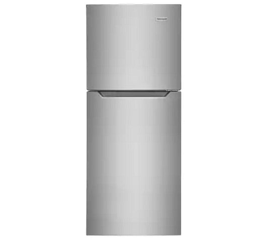 12 cu. ft. Top Mount Freezer Refrigerator in Brushed Steel