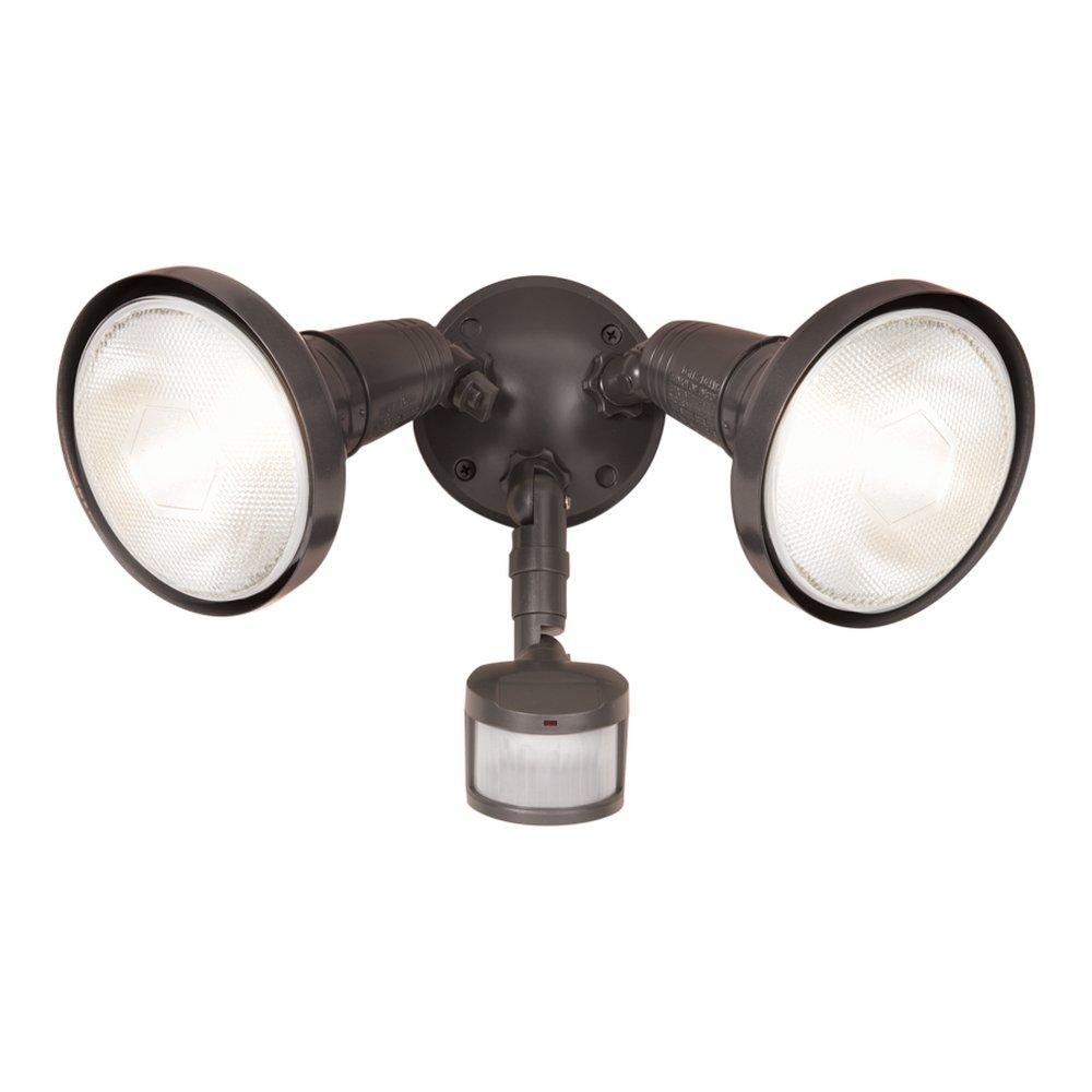 HALO MS180 Series 200 W 2 Light Incandescent Flood Light in Bronze