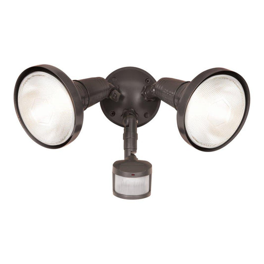 HALO MS180 Series 200 W 2 Light Incandescent Flood Light in Bronze