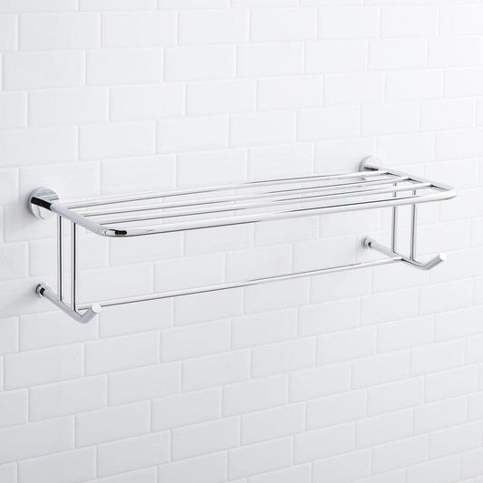 Signature Hardware Ceeley 24 in. Towel Holder in Polished Chrome