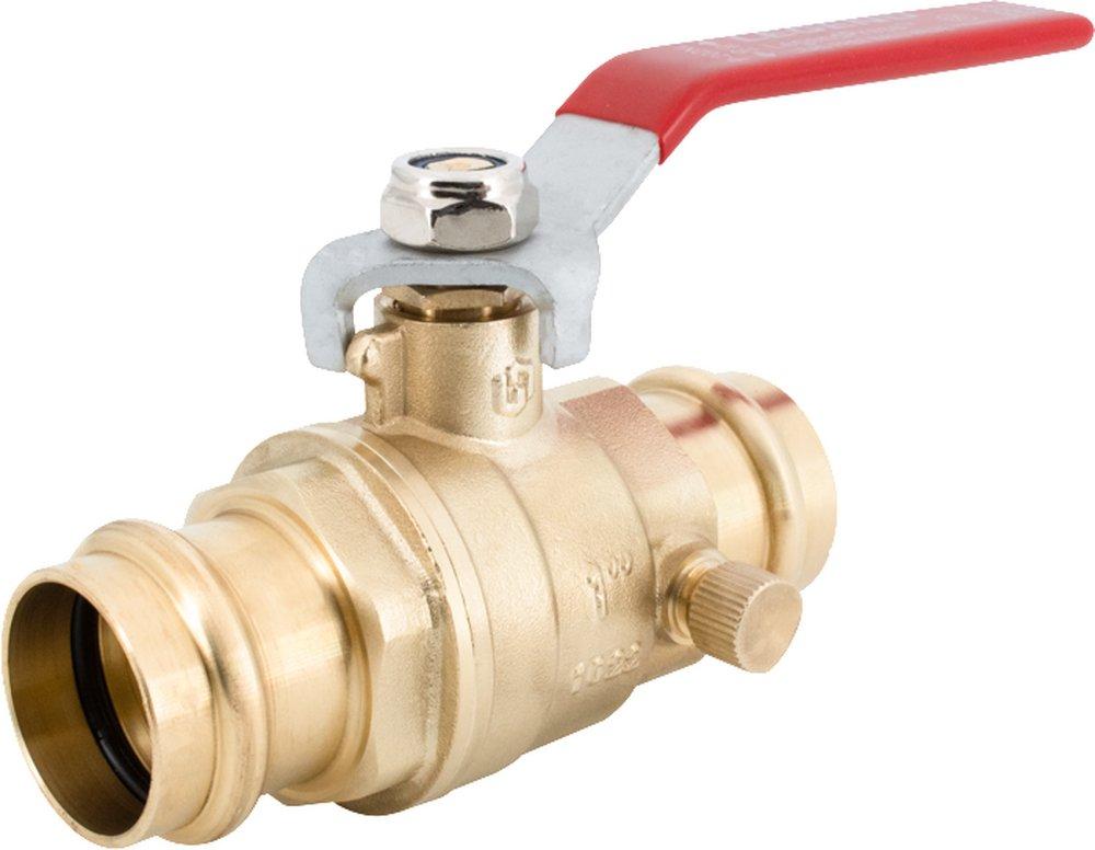 Legend Valve & Fitting P-202NL 3/4 in. Forged Brass, Plastic Full Port Press 250# Ball Valve