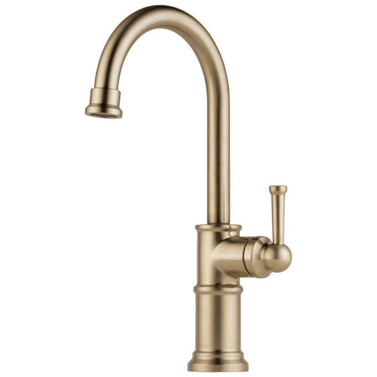 Brizo Artesso® Single Handle Bar Faucet in Lumicoat® Luxe Gold®