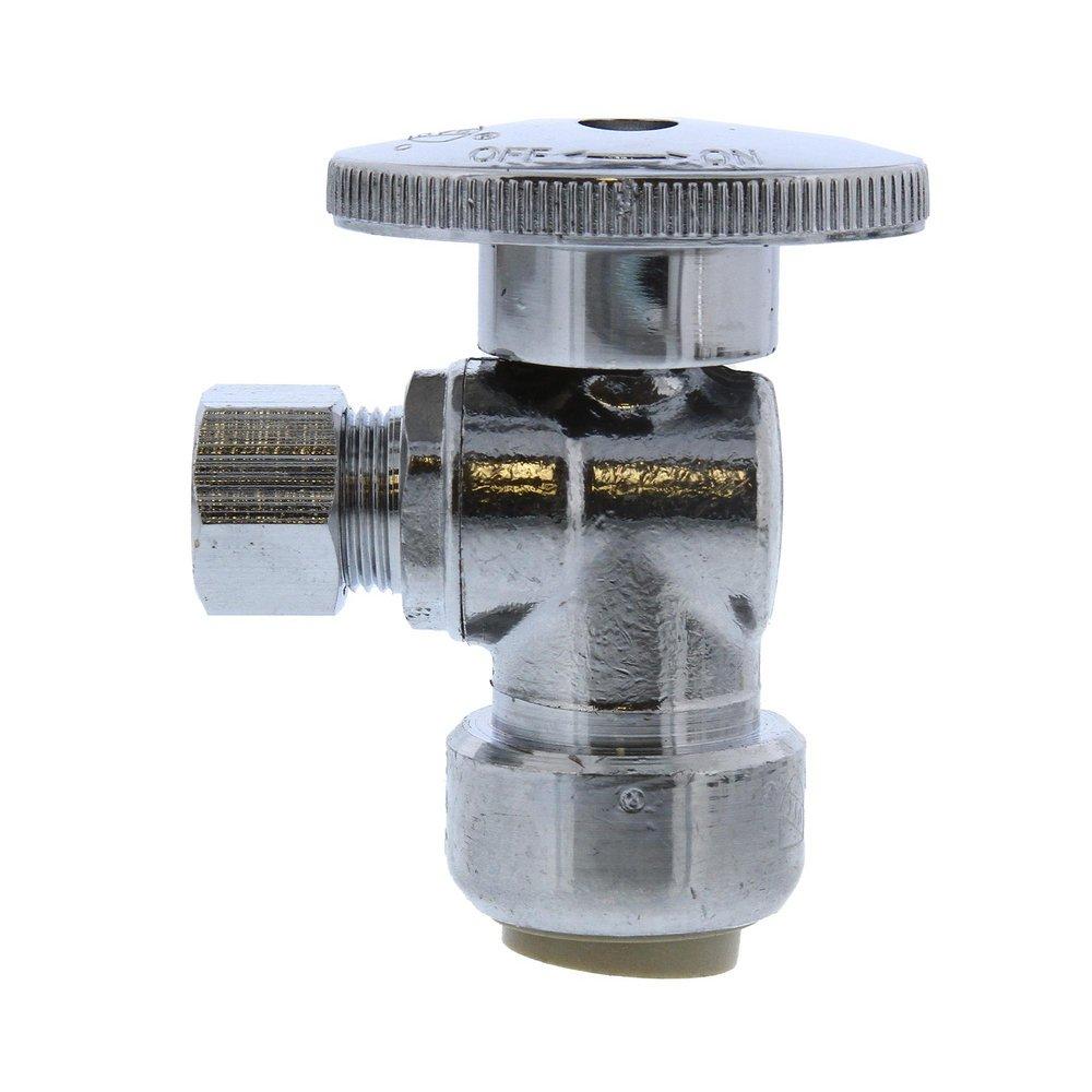 Jones Stephens Plumbite® 1/2 x 3/8 in. OD Compression Push On Angle Supply Stop