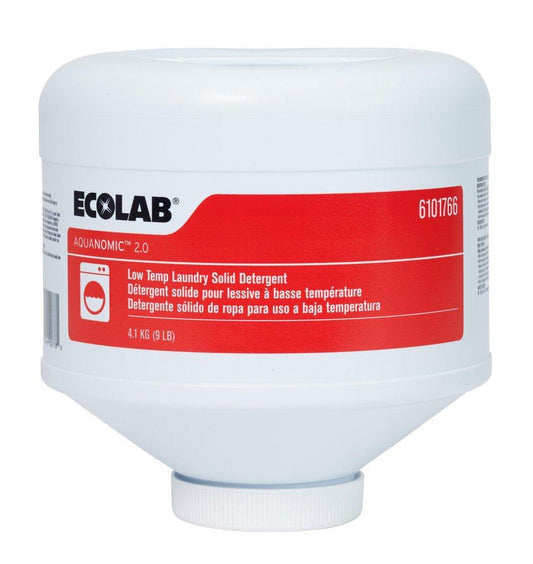 Ecolab Aquanomic™ 2.0 9 lb. Low-Temperature Laundry Solid Detergent (Case of 4)