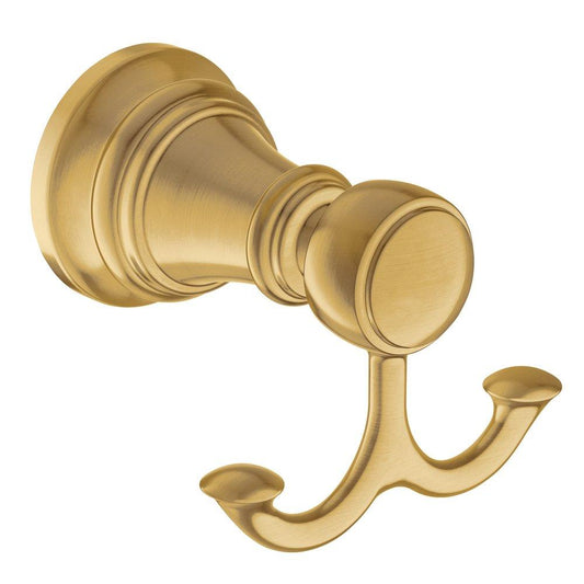 Moen Weymouth® Double Robe Hook in Brushed Gold