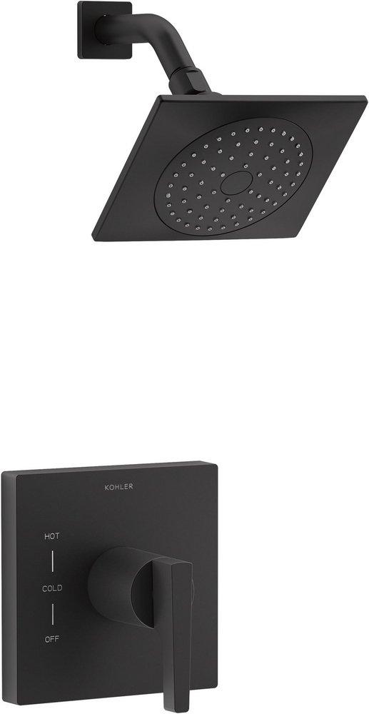 KOHLER Honesty™ One Handle Single Function Shower Faucet in Matte Black (Trim Only)