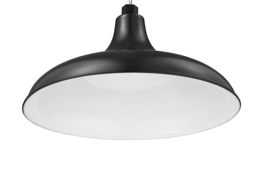 Millennium Lighting R Series 1-Light Modified Warehouse Shade in Satin Black