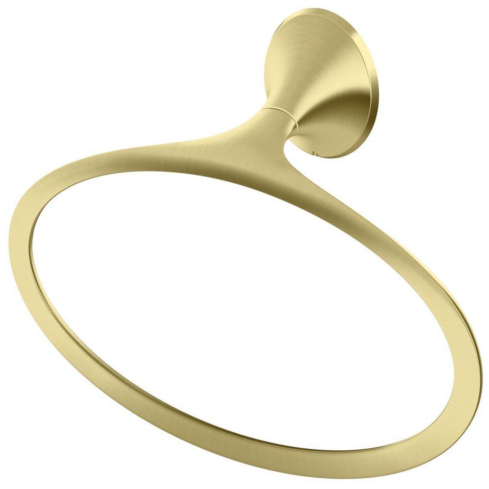 Pfister Rhen™ Oval Closed Towel Ring in Brushed Gold