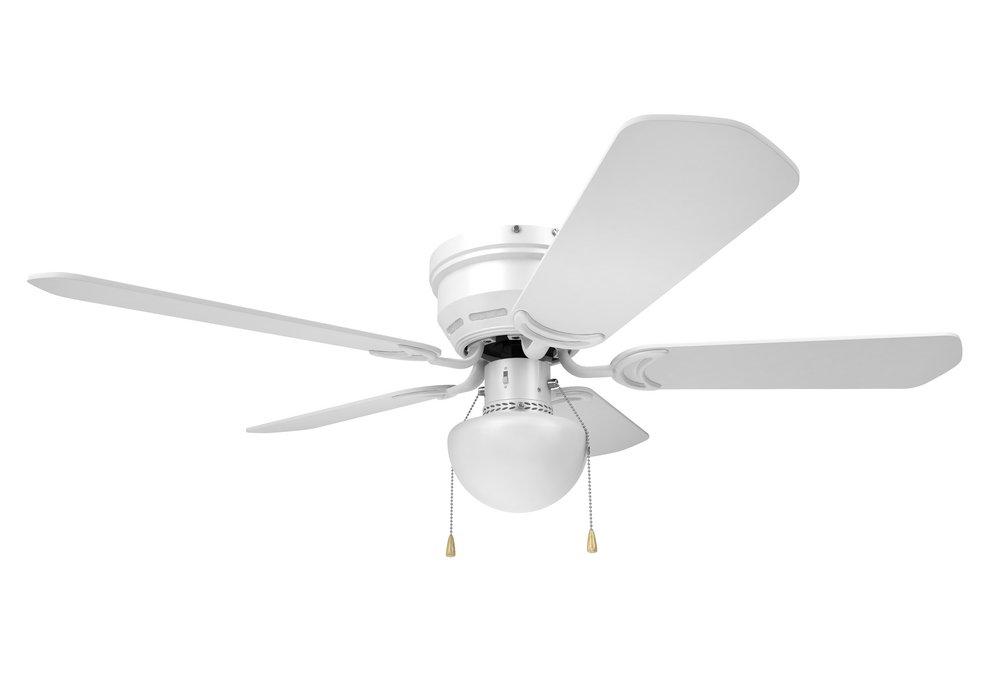 42 in. 5-Blade Indoor Ceiling Fan in White