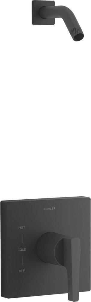 KOHLER Honesty Single Handle Shower Faucet in Matte Black