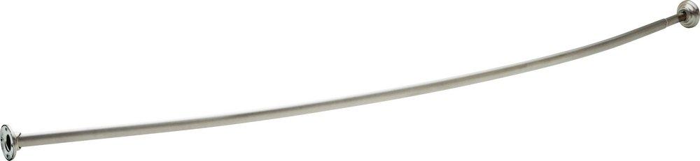 72 in. Wall Mount Curved Shower Rod in Chrome