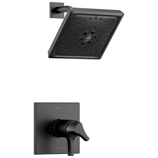 Delta Faucet Zura® Single Handle Multi Function Shower Faucet in Matte Black (Trim Only)