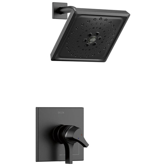 Delta Faucet Zura® Single Handle Multi Function Shower Faucet in Matte Black (Trim Only)