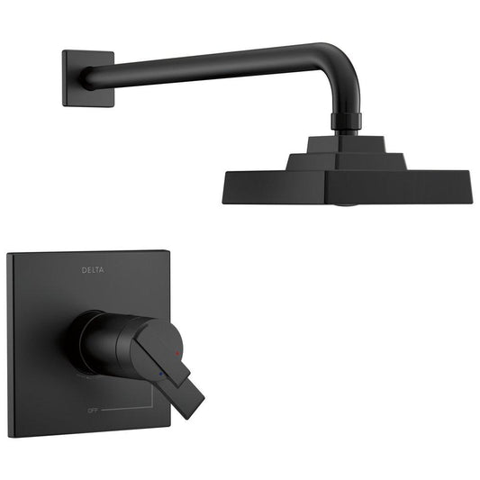 Delta Faucet Ara® One Handle Single Function Shower Faucet in Matte Black (Trim Only)