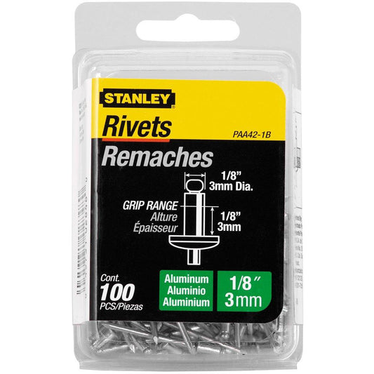 1/8 x 1/8 in. Aluminum Rivet (100 Pack)