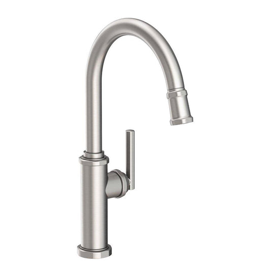Newport Brass Heaney Single Handle Pull Down Kitchen Faucet in Stainless Steel - PVD