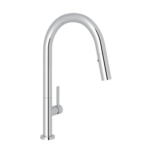 ROHL® Modern Lux Single Handle Pull Down Kitchen Faucet in Polished Chrome