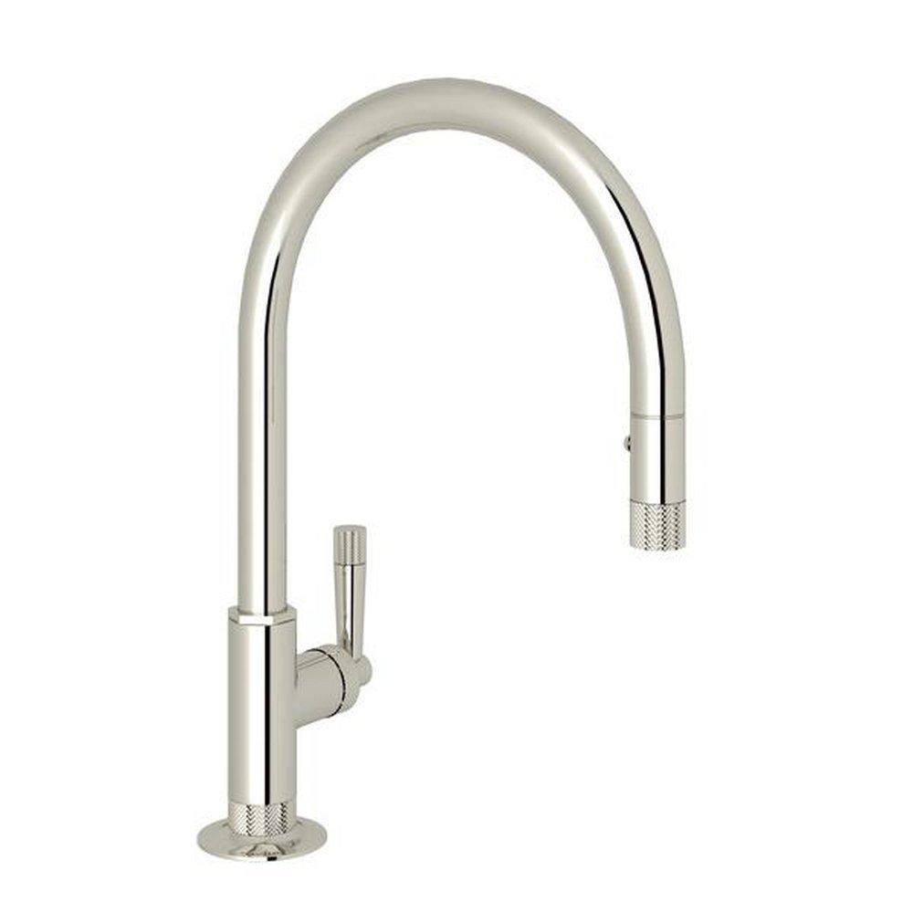 ROHL® Graceline® Single Handle Pull Down Kitchen Faucet in Polished Nickel