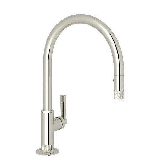 ROHL® Graceline® Single Handle Pull Down Kitchen Faucet in Polished Nickel