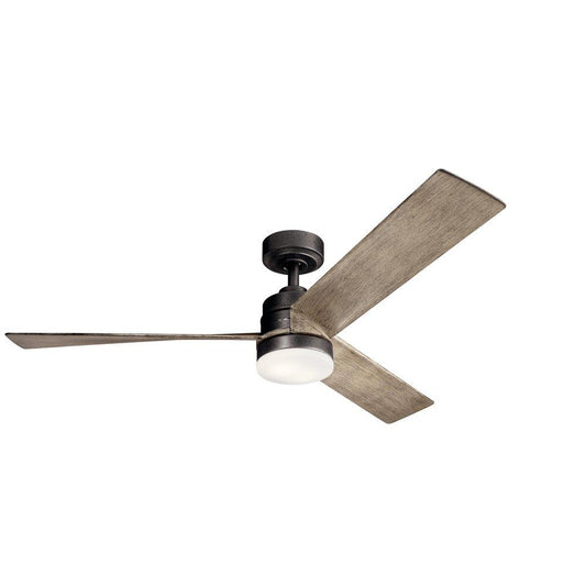 Kichler Lighting Spyn 52 in. 63W 3-blade Ceiling Fan in Anvil Iron