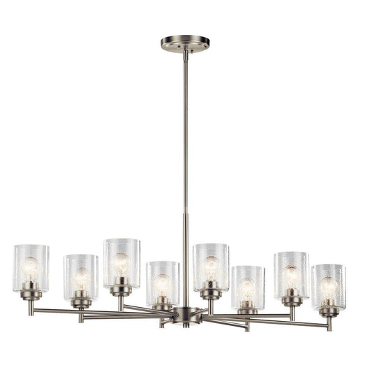 Kichler Lighting Winslow™ 75W 8-Light Medium E-26 Incandescent Chandelier in Brushed Nickel