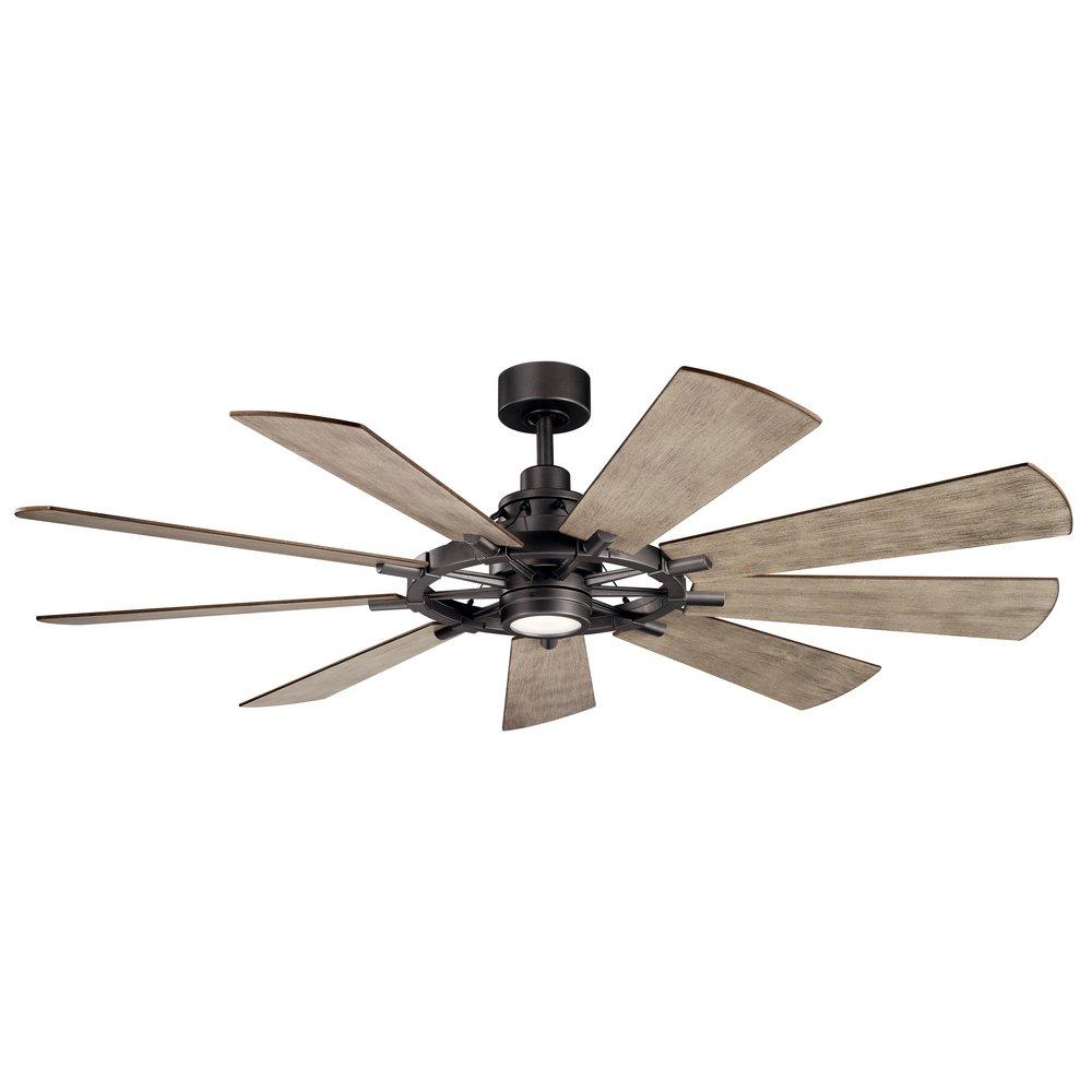 Kichler Lighting Gentry 34W 1-Light LED Ceiling Fan in Anvil Iron