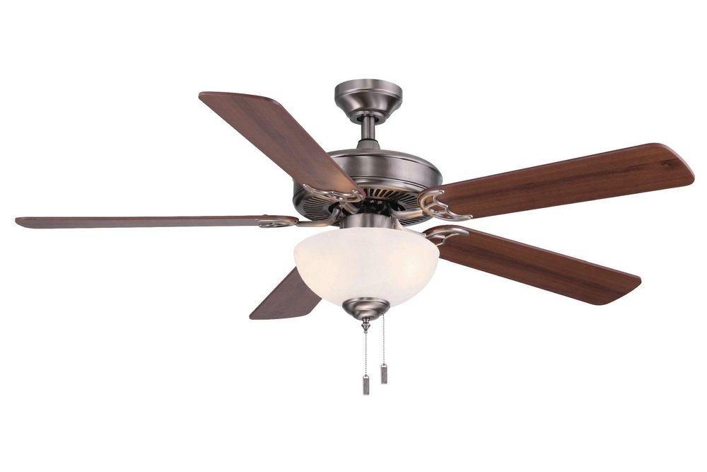 Wind River Ceiling Fans Dalton 52 in. 26W 5-blade 2-Light Ceiling Fan in Nickel