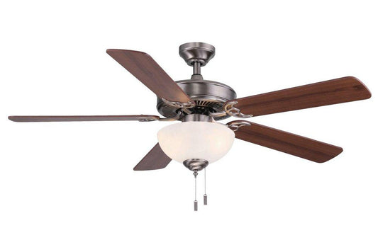 Wind River Ceiling Fans Dalton 52 in. 26W 5-blade 2-Light Ceiling Fan in Nickel