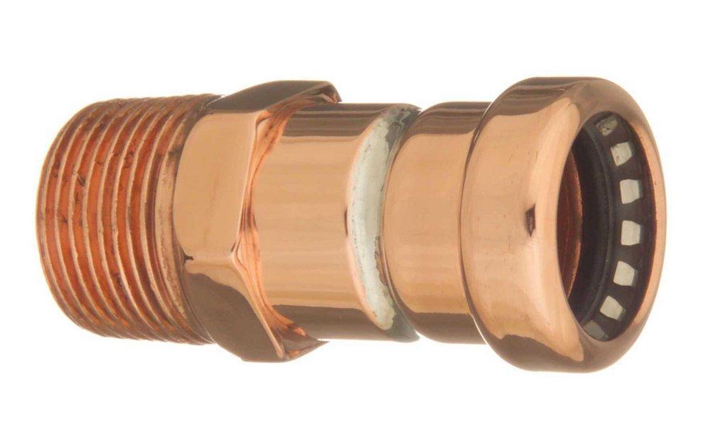 Elkhart CopperLoc® 904 Series 1/2 in. Sweat x Male Threaded C12200 Copper Adapter