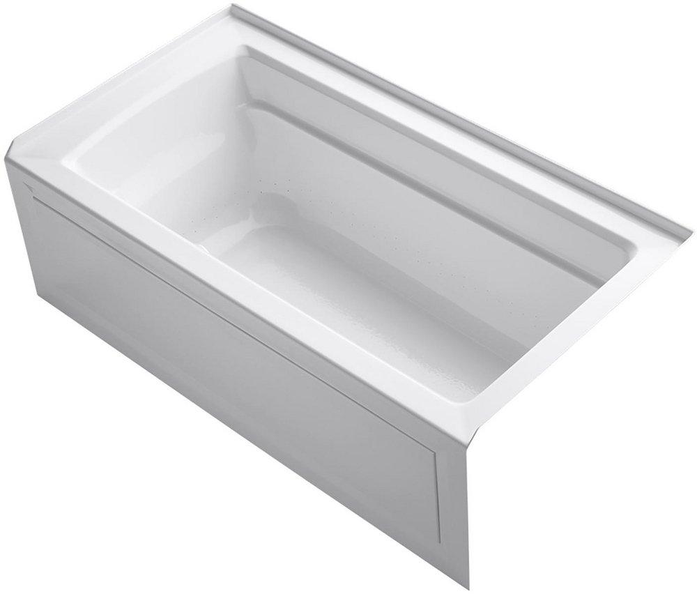 KOHLER Archer® 60 in. x 32 in. Air Bath Alcove Bathtub with Right Drain in White