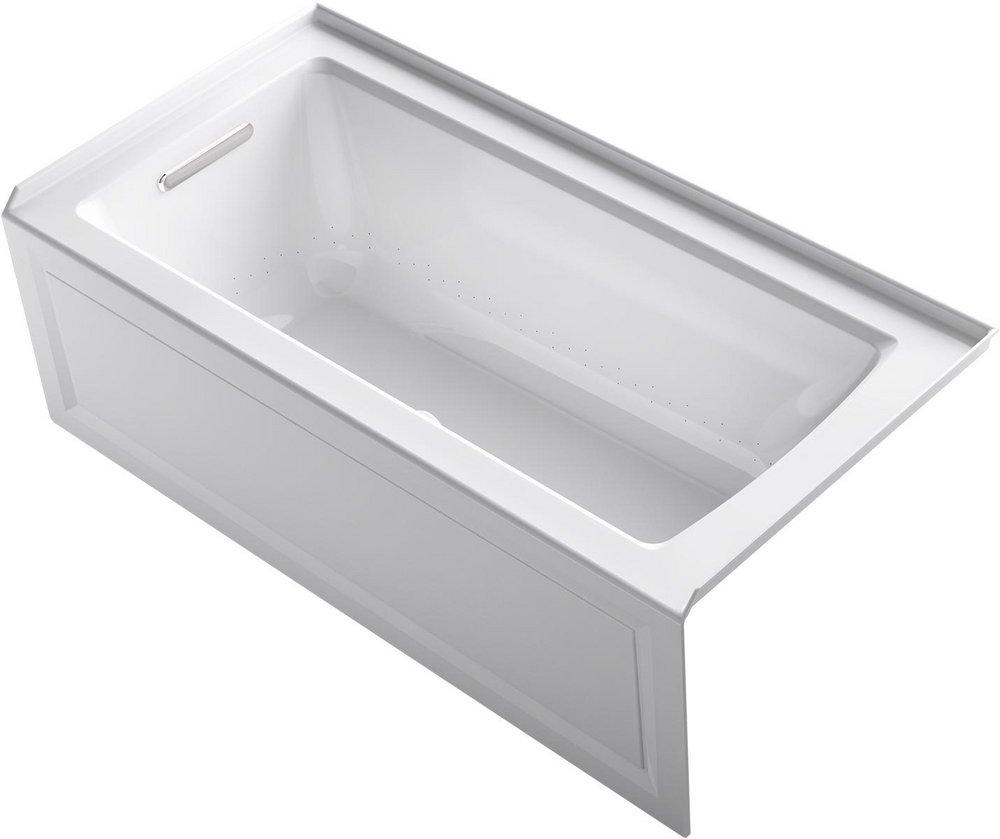 KOHLER Archer® 60 in. x 30 in. Air Bath Alcove Bathtub with Left Drain in White