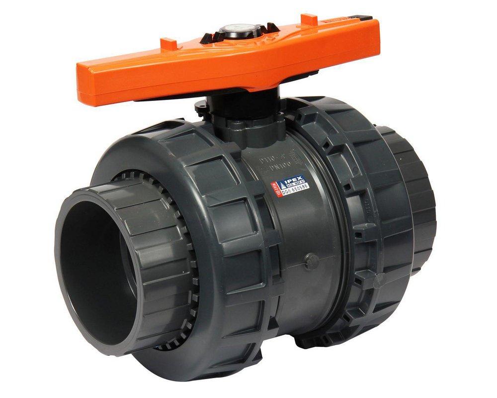 FNW® Figure 340NA 2 in. Plastic PVC Full Port NPT x Socket Weld 150# Ball Valve