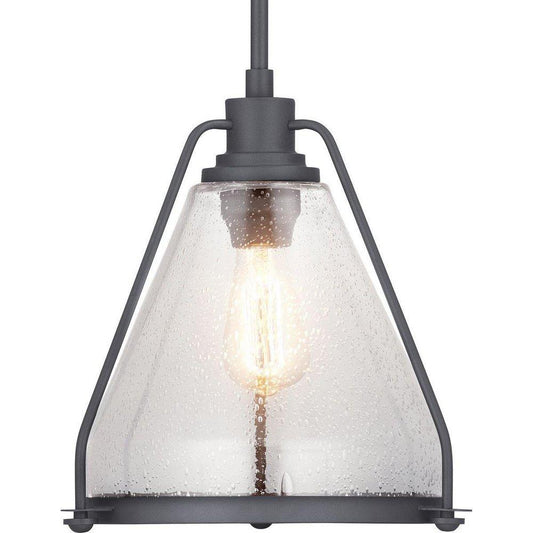 Progress Lighting Range 60W 1-Light Medium E-26 Incandescent Pendant Light in Graphite