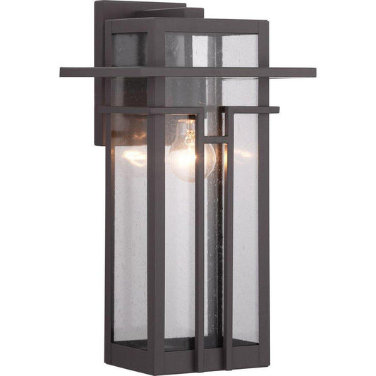Progress Lighting Boxwood 60W 1-Light Medium E-26 Incandescent Outdoor Wall Sconce in Antique Bronze