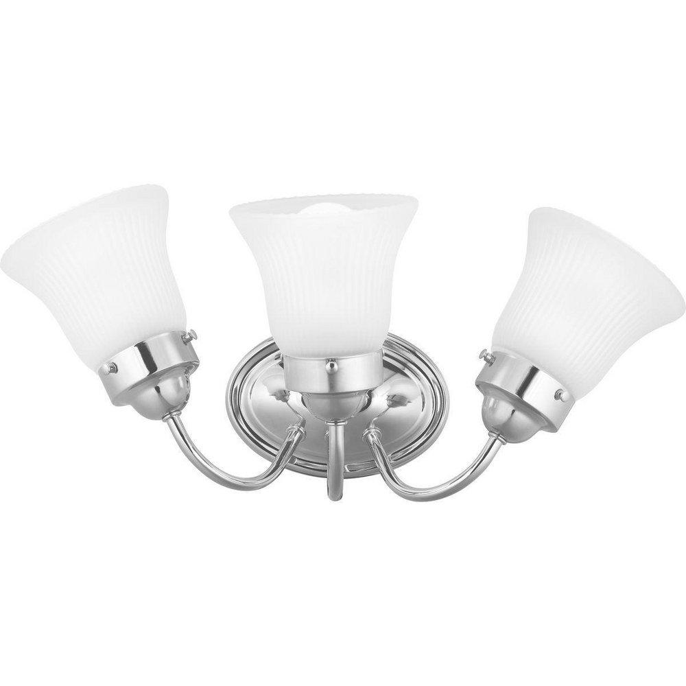 Progress Lighting Elevate 100W 3-Light Medium E-26 Incandescent Vanity Fixture in Polished Chrome