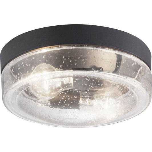 Progress Lighting Weldon 60W 2-Light Medium E-26 Incandescent Outdoor Ceiling Fixture in Black