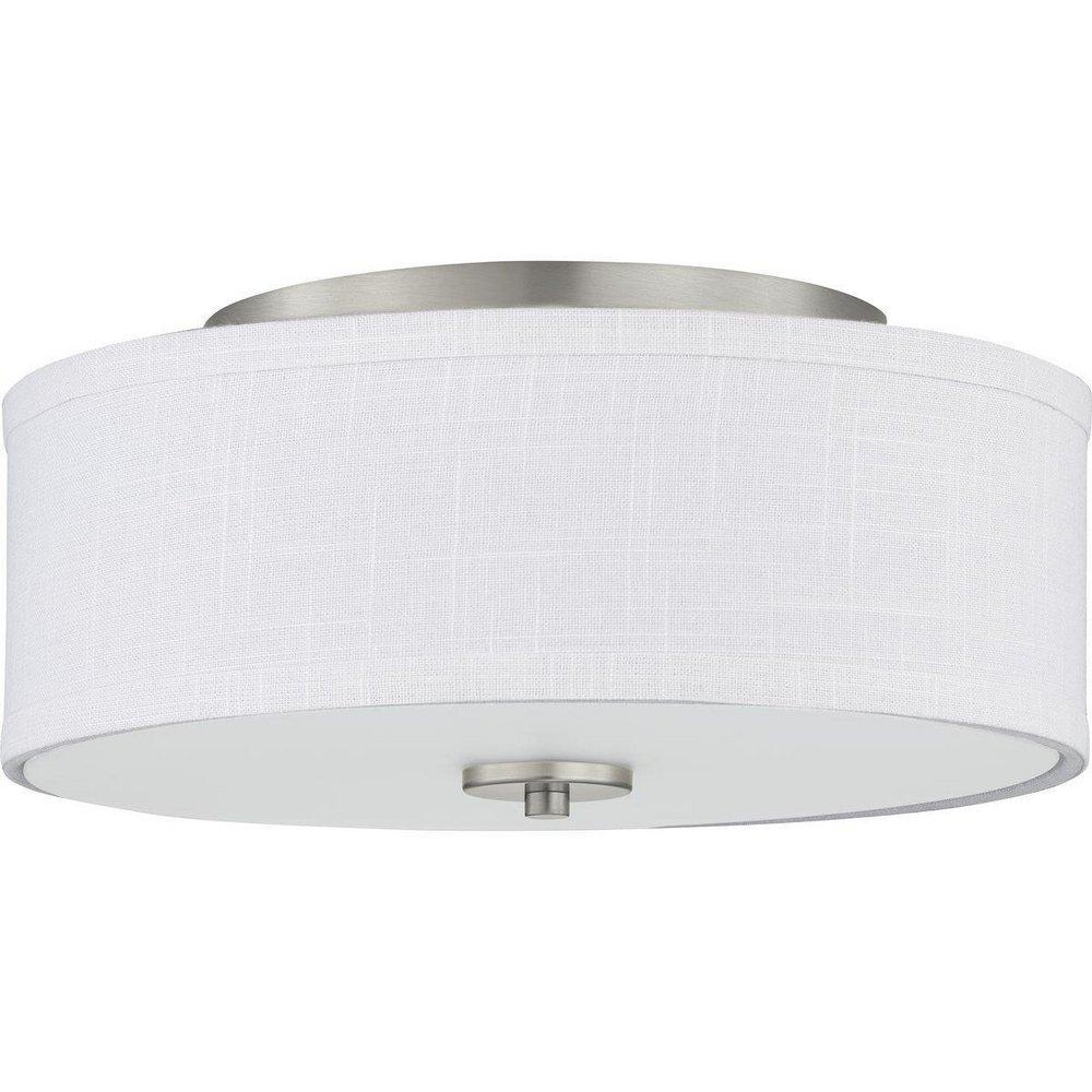 Progress Lighting Inspire 13 in. 17W 1-Light LED Flush Mount Ceiling Fixture in Brushed Nickel