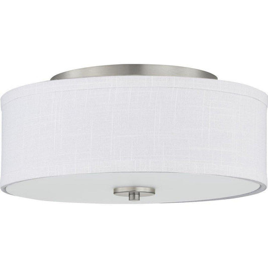 Progress Lighting Inspire 13 in. 17W 1-Light LED Flush Mount Ceiling Fixture in Brushed Nickel