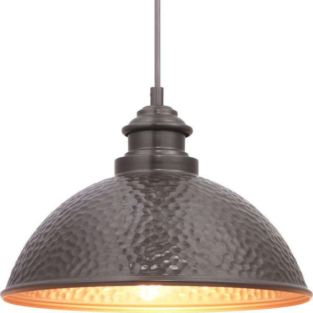 Progress Lighting Englewood 100W 1-Light Medium E-26 Incandescent Outdoor Pendant in Antique Bronze