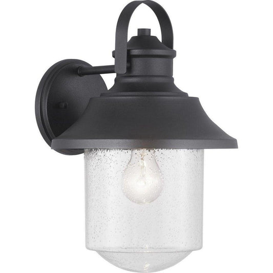 Progress Lighting Weldon 1-Light 60W Medium E-26 Incandescent 15in. Outdoor Wall Sconce in Black
