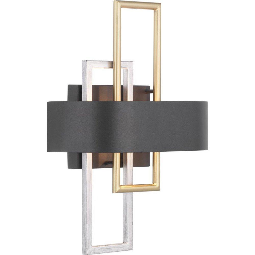 Progress Lighting Adagio 11 in. 60 W Wall Sconce in Black
