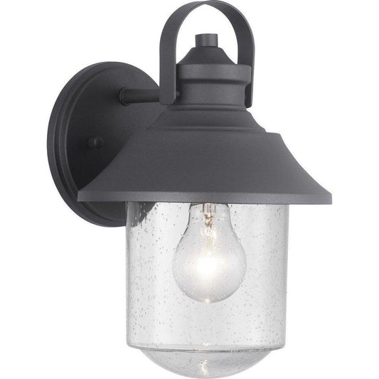 Progress Lighting Weldon 60W 1-Light Medium E-26 Incandescent Outdoor Wall Sconce in Black