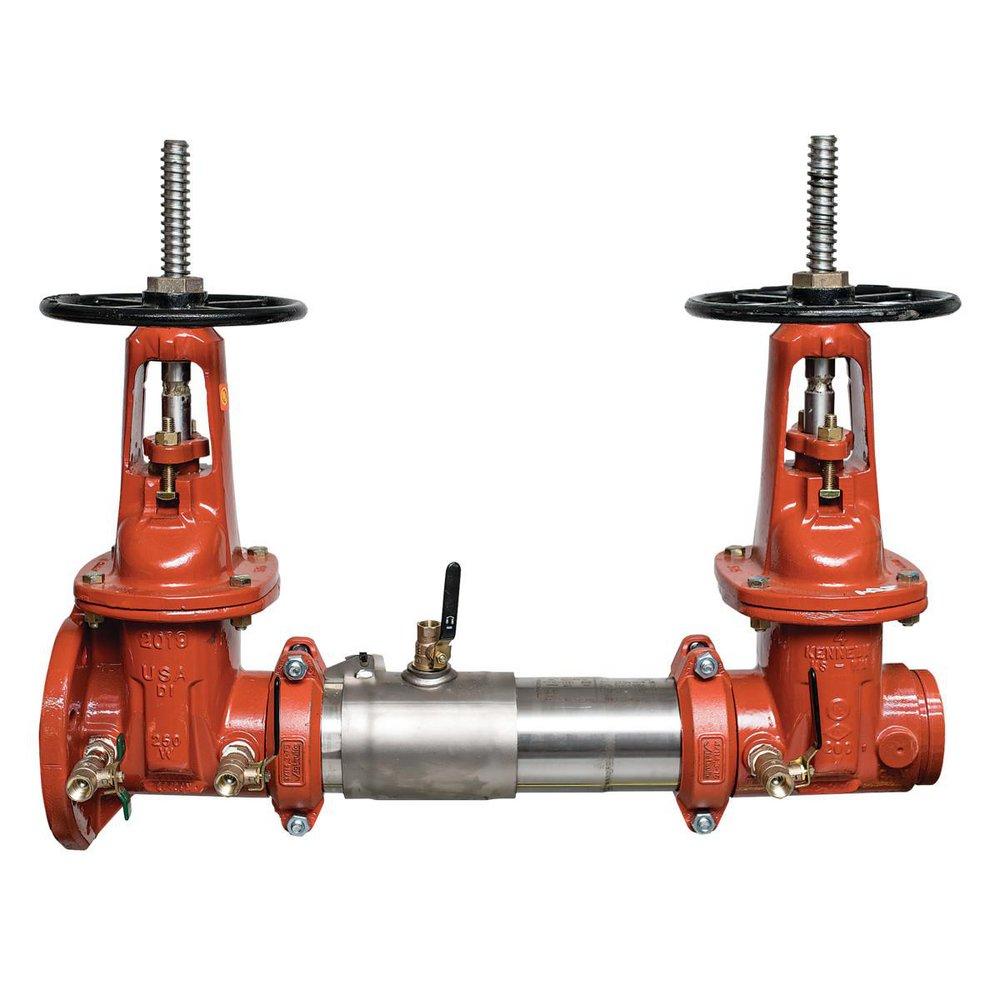 Ames Fire & Waterworks C200 4 in. 304 Stainless Steel Flanged x Grooved OS&Y Body Sprinkler Valve