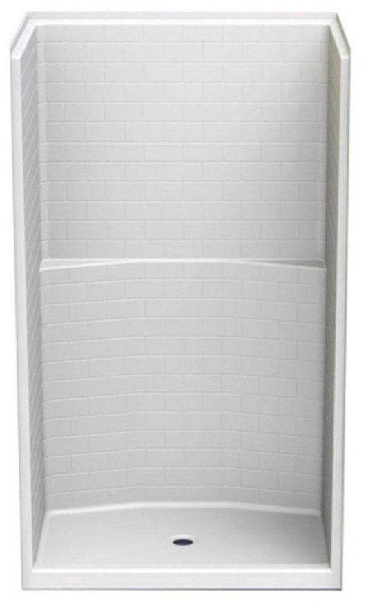 Aquatic Everyday 48 x 81-1/4 in. Alcove Shower Unit in White