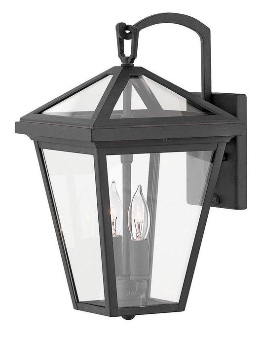 Hinkley Alford Place 5W 2-Light Candelabra E-12 LED Outdoor Wall Sconce in Museum Black